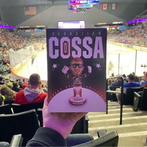 New Grand Rapids Griffins AHL Hockey Sebastian Cossa Bobblehead Goalie